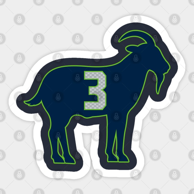 Seattle Seahawks - Russell Wilson Sticker by TextTees